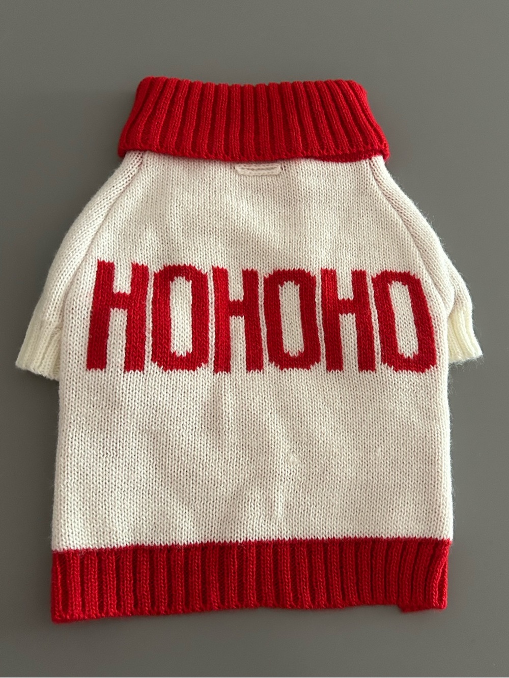 Mark & Graham m Knit dog sweater hohoho